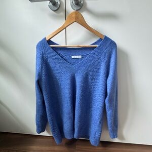 Blue V-Neck Sweater